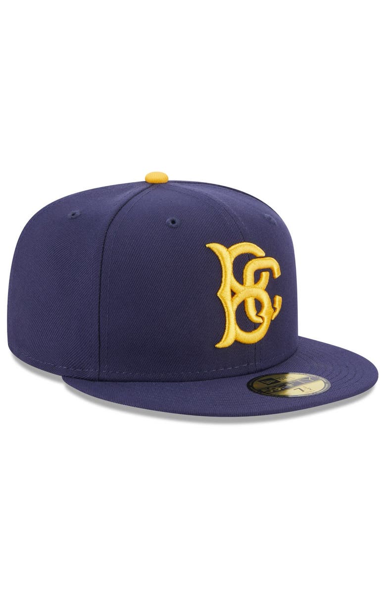 New Era Men's New Era Navy Brooklyn Cyclones Authentic Collection Alternate Logo 59FIFTY Fitted Hat, Alternate, color, Navy