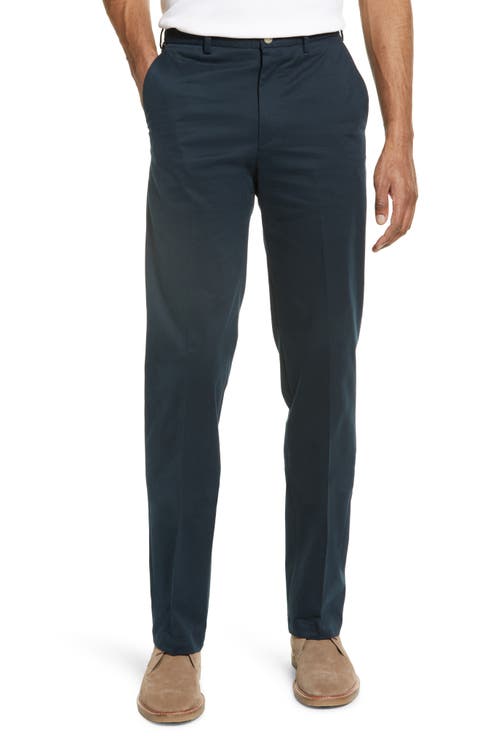 Stretch Cotton Flat Front Pants