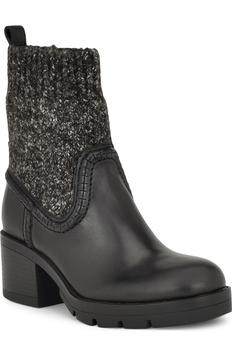 Nine West Popit Bootie, Main, color, Black