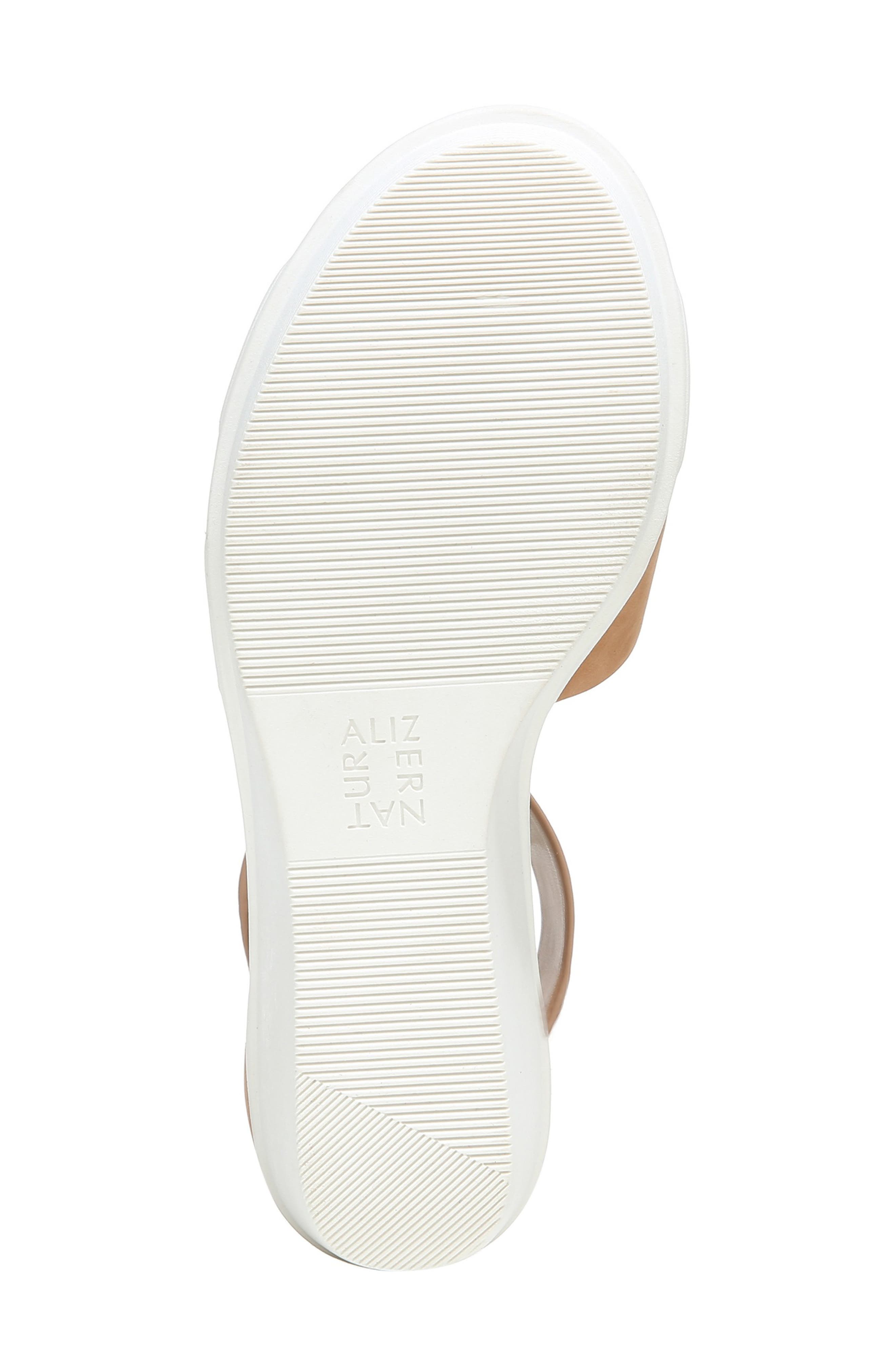 Naturalizer Riviera Wedge Sandal, Alternate, color, Cookie Dough Leather