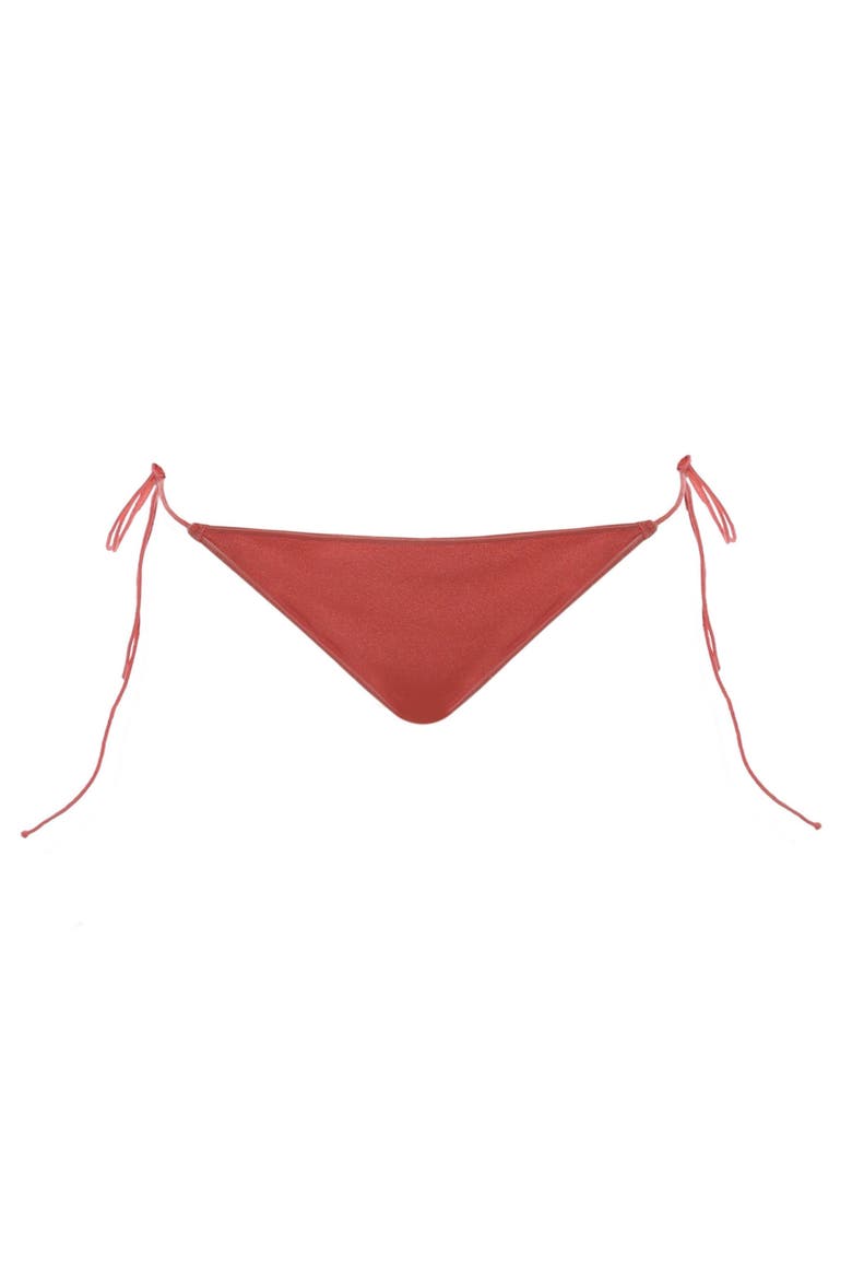 Ciara Adjustable Side Ties Bikini Bottom, Alternate, color, Salmon
