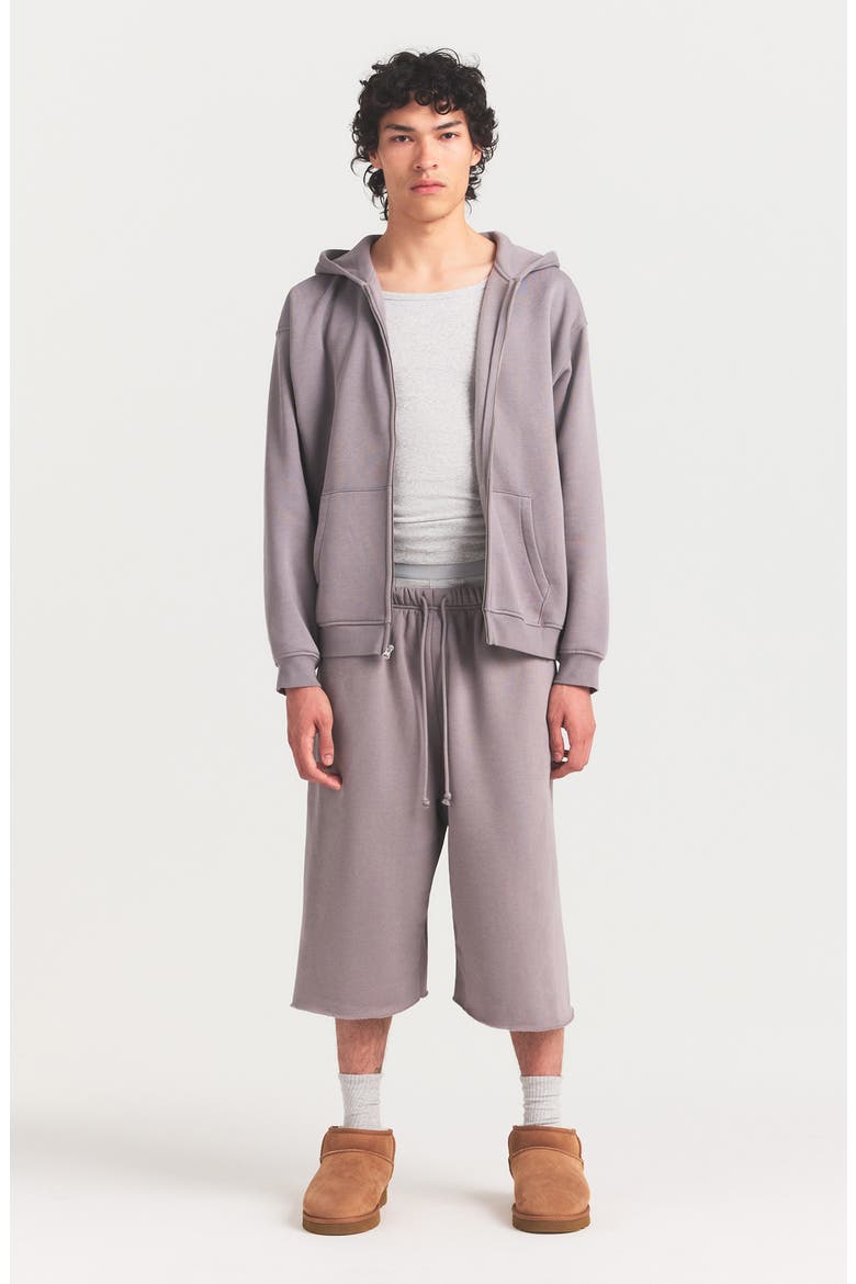 ZIP UP HOODIE, Alternate, color, SHADOW