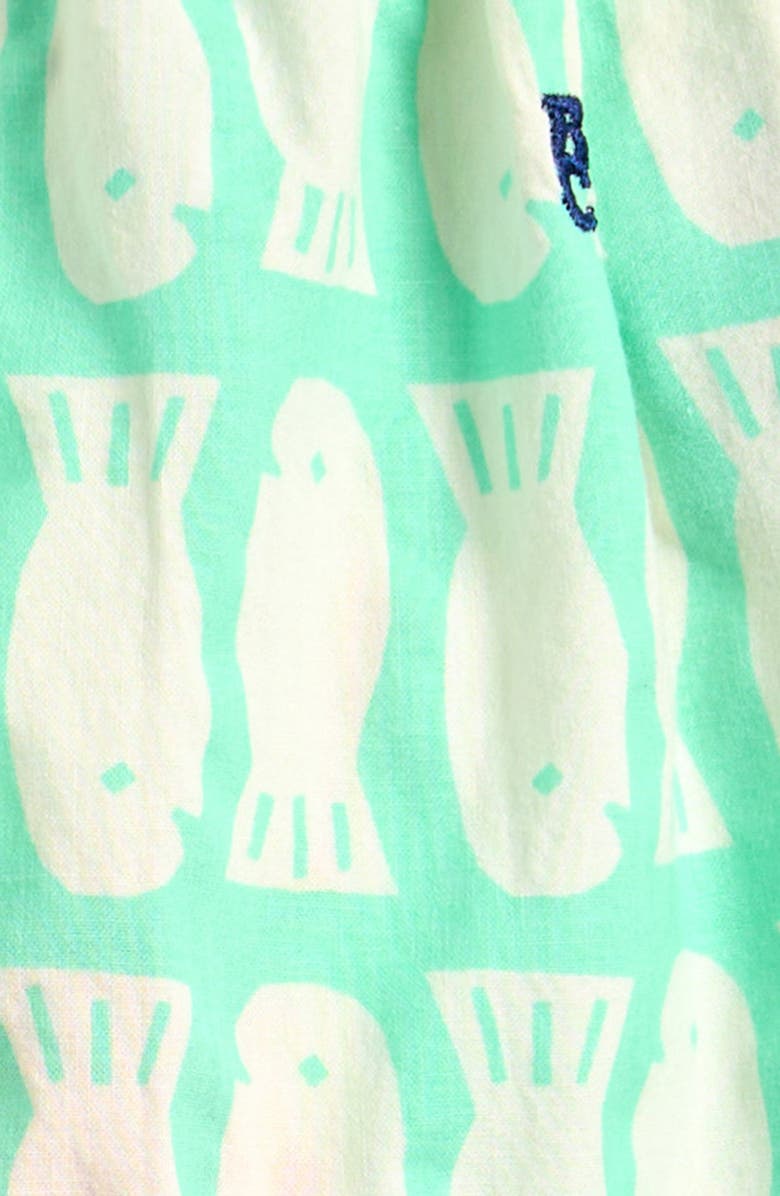 Bobo Choses Lucky Fish Organic Cotton Shorts, Alternate, color, Light Green