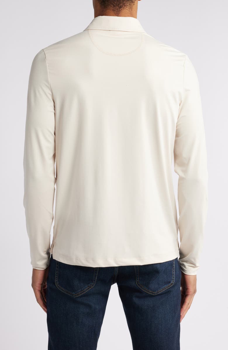 Threads 4 Thought Luxe Jersey Long Sleeve Polo, Alternate, color, Tapioca