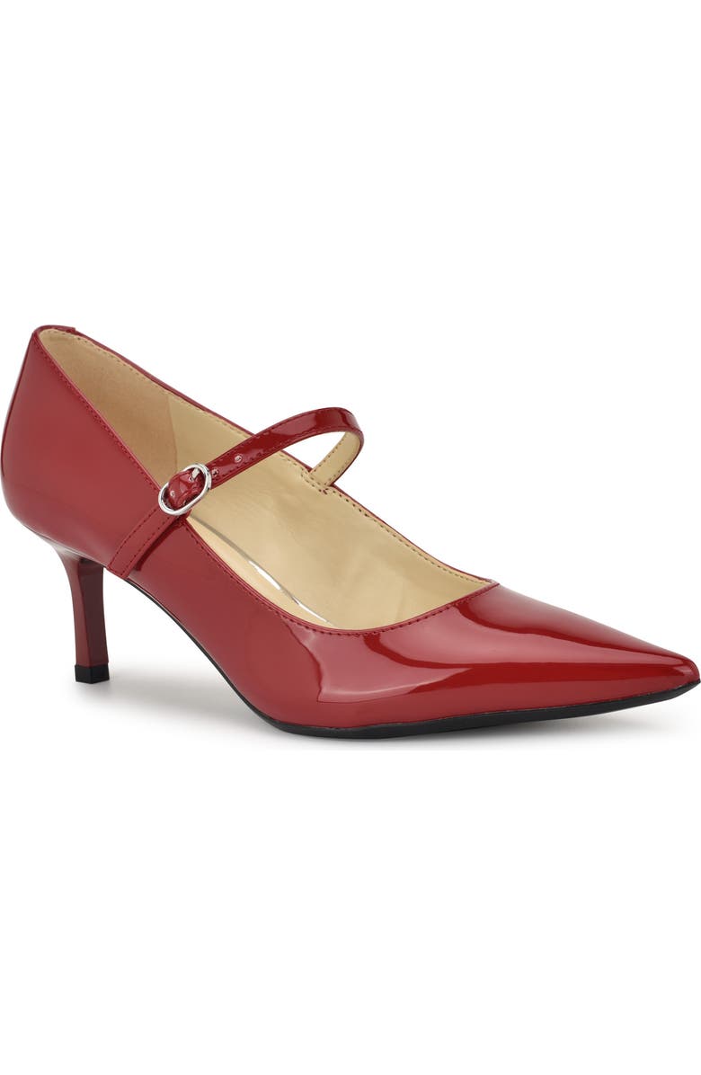 Nine West Hadey Pointed Toe Mary Jane Pump, Main, color, Medium Red