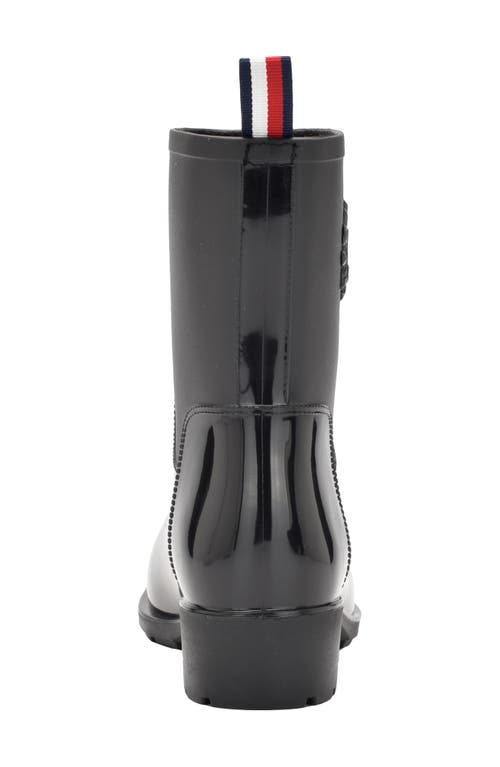 Tommy Hilfiger Crest Rain Boot In Black