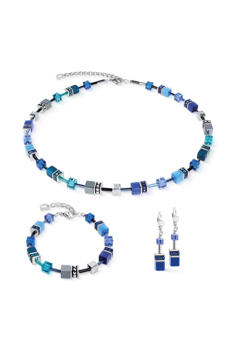 GeoCUBE® Iconic Necklace, Alternate, color, Azure Spirit Silver