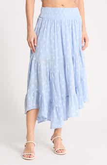 Tiered Asymmetric Skirt