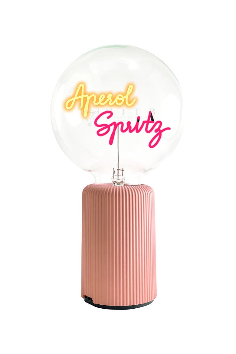 Aperol Spritz Portable Table Lamp, Main, color, Pink