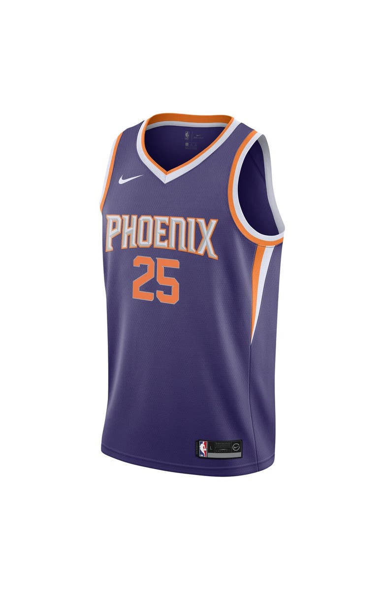 Nike Youth Nike Mikal Bridges Purple Phoenix Suns Swingman Jersey - Icon Edition, Alternate, color, 