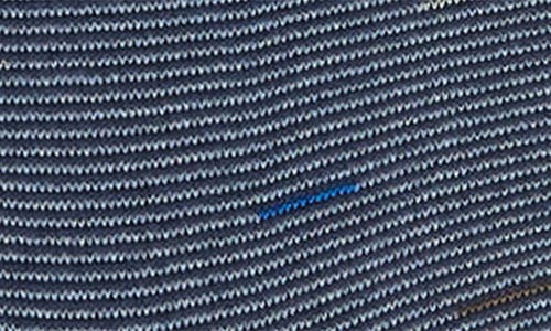 Bugatchi Pinstripe Mercerized Cotton Blend Dress Socks In Blue