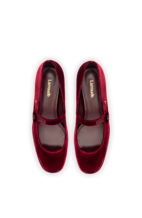Larroude Larroudé Blair Flatform In Wine