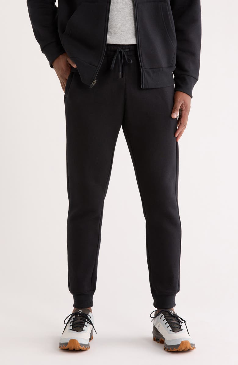 Z by Zella Freeform Fleece Joggers, Main, color, Black Caviar