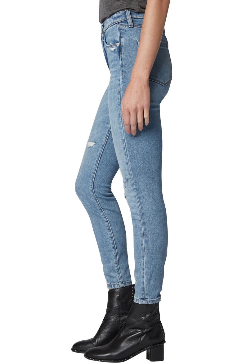 The Bond Distressed Jeggings, Alternate, color, HYBRID LIGHT WASH