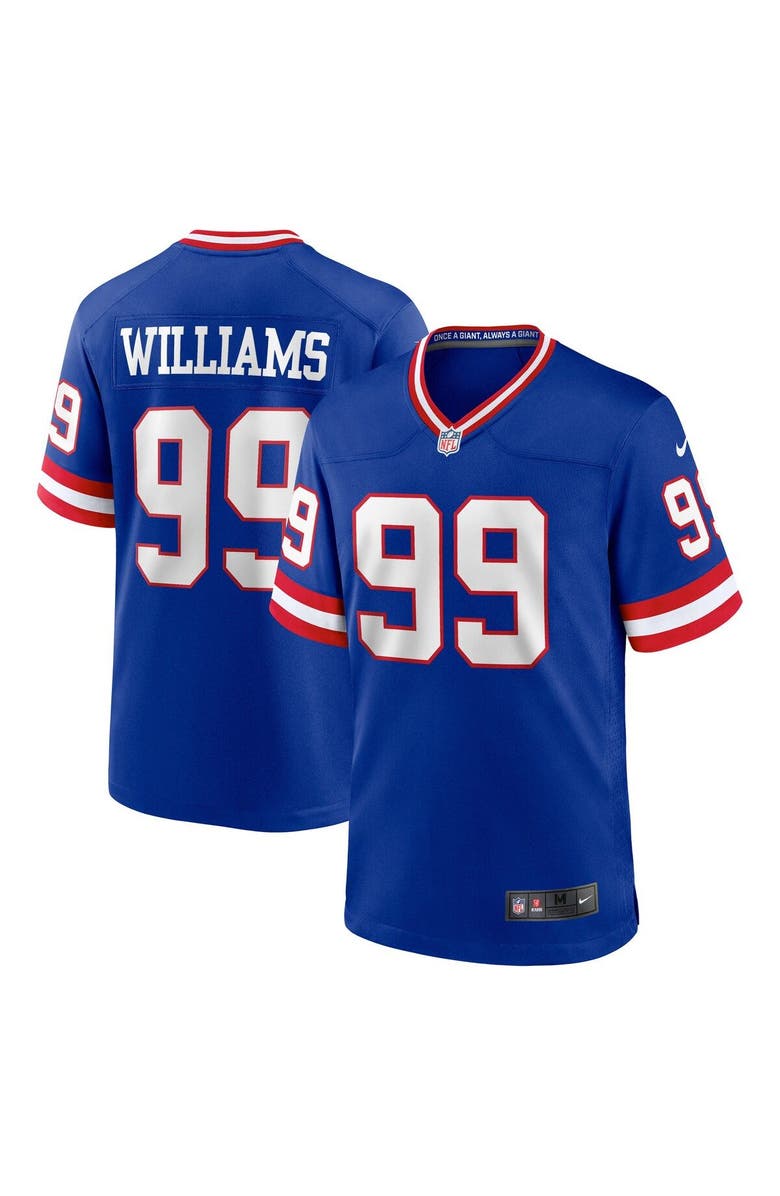 Nike Men's Nike Leonard Williams Royal New York Giants Classic Player Game Jersey, Main, color, 