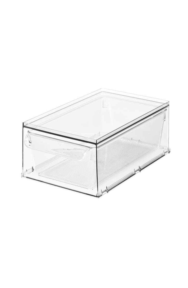 iDesign Stackable Storage Drawer for Fridge, Pantry, or Under Kitchen Sink - Clear, Main, color, Clear