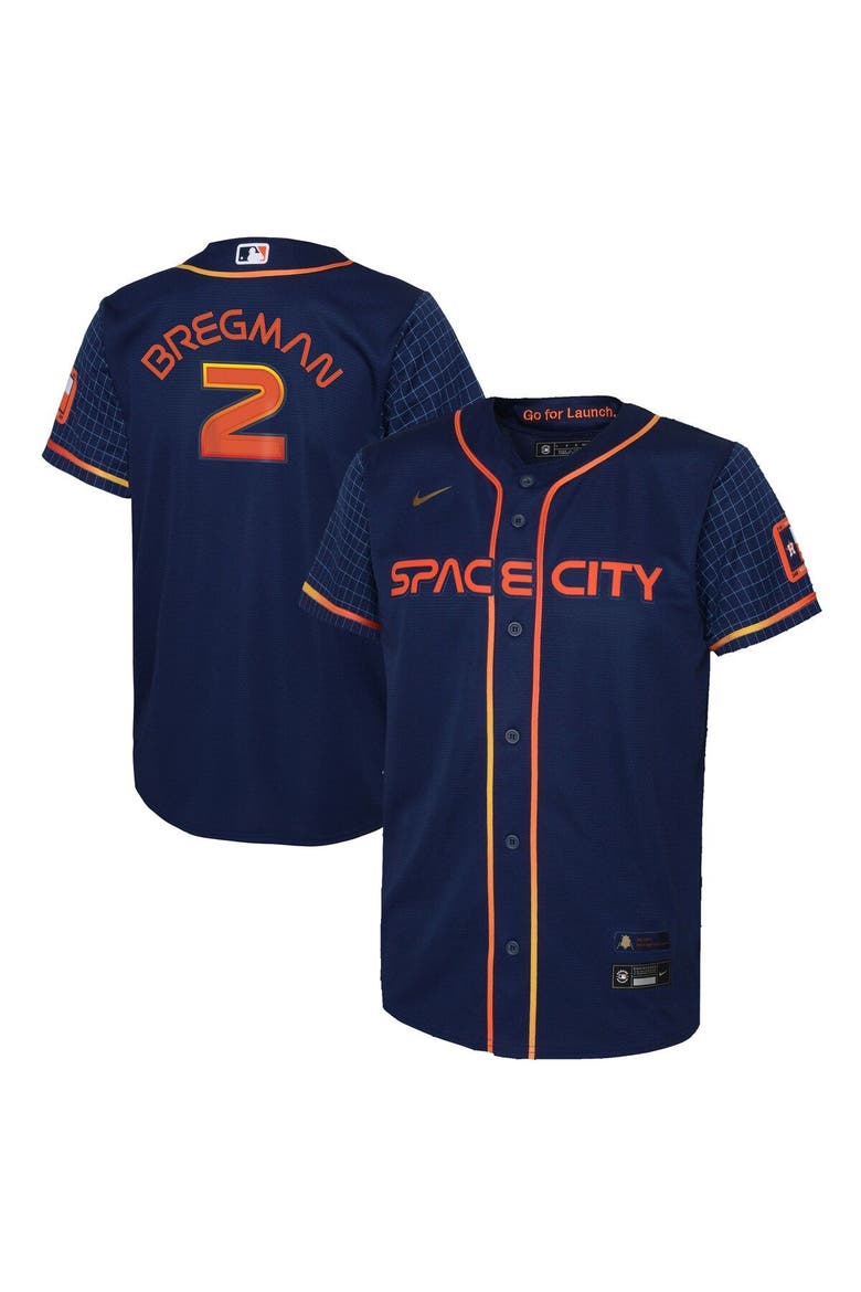 Youth Nike Alex Bregman Navy Houston Astros City Connect Replica Player Jersey, Main, color, Navy