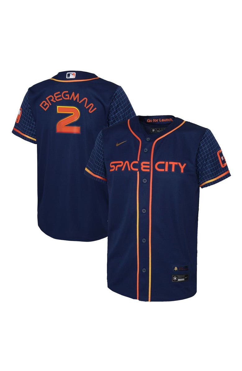 Nike Youth Nike Alex Bregman Navy Houston Astros City Connect Replica Player Jersey, Main, color, 