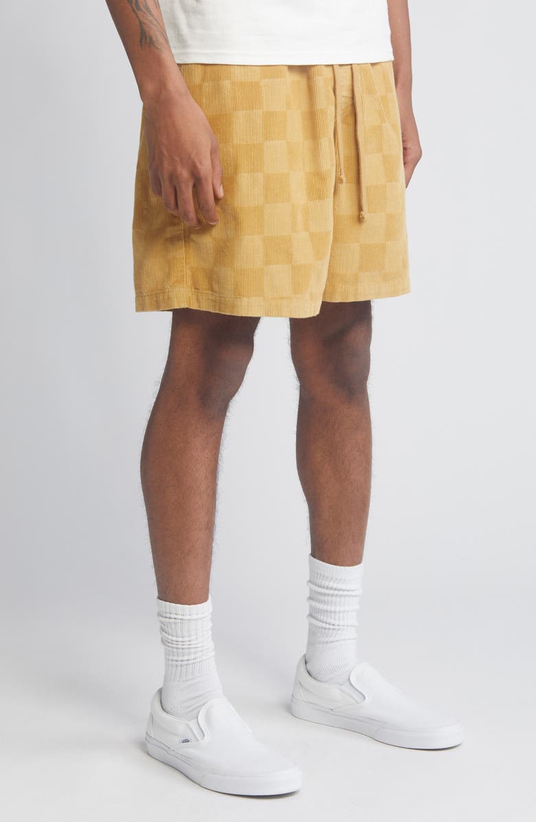 Vans Range Checkerboard Cotton Corduroy Shorts, Alternate, color,