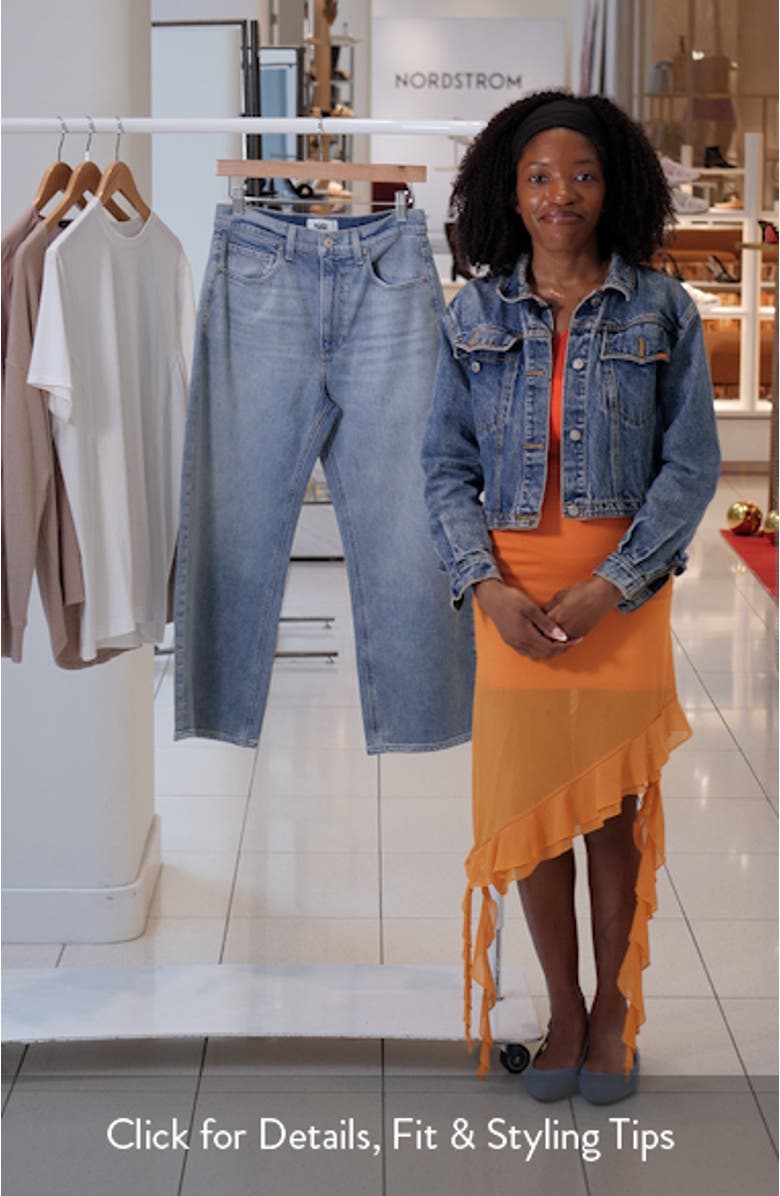 Arellia High Waist Ankle Barrel Jeans, sales video thumbnail