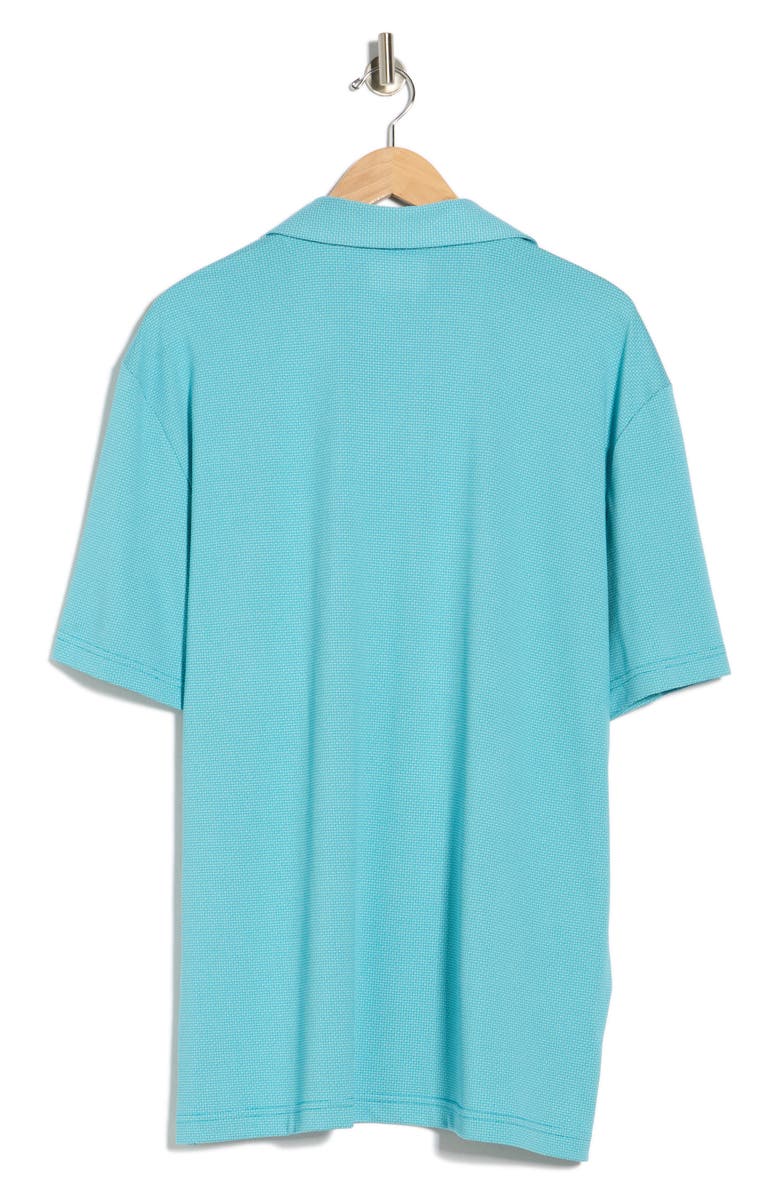 PGA TOUR Jacquard Polo, Alternate, color, Algiers Blue