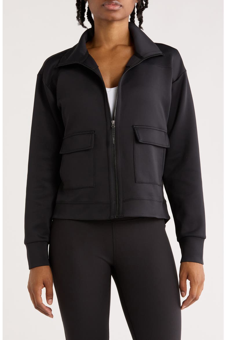 Serene Zip Jacket, Main, color, RICH BLACK