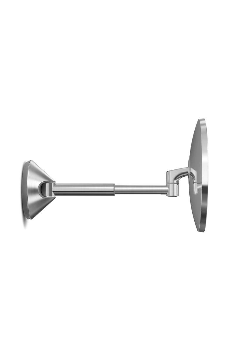 simplehuman Hard Wired Wall Mount Sensor Mirror, Alternate, color, Brushed