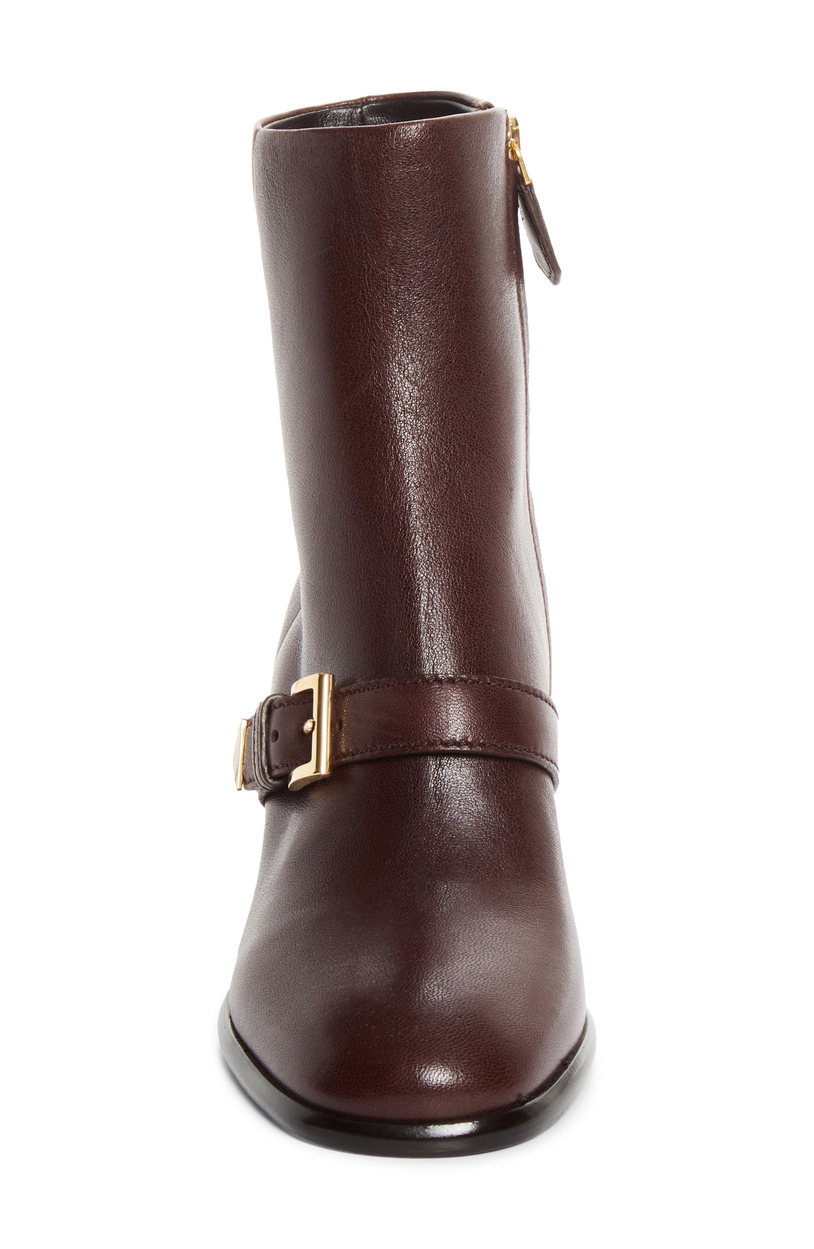 Buckle Block Heel Bootie, Alternate, color, MORO