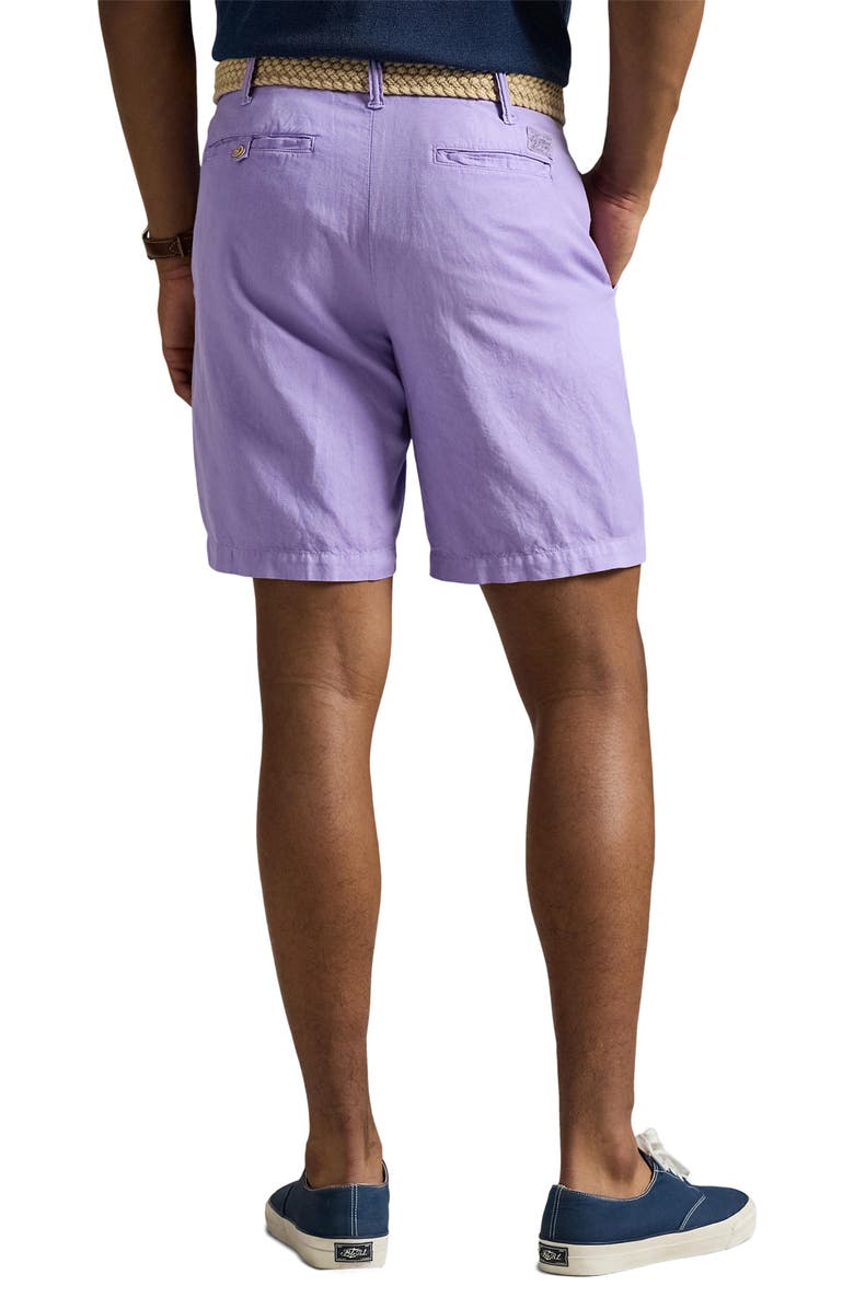 Polo Ralph Lauren Classic Fit Linen & Cotton Shorts, Alternate, color, 