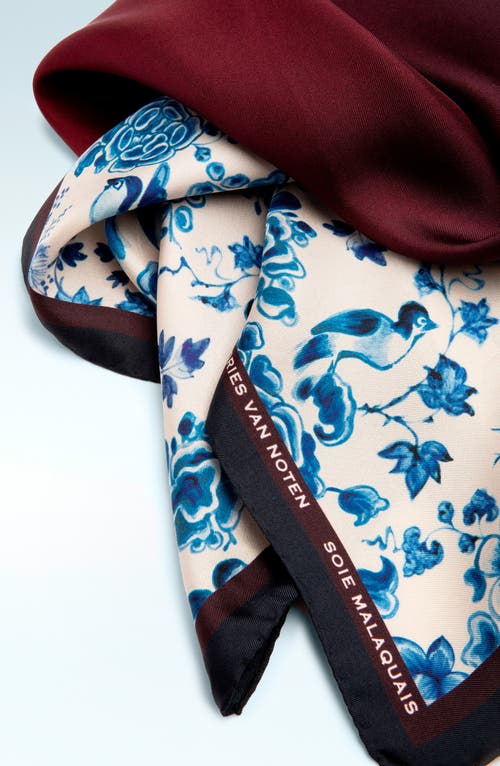Dries Van Noten Foulard Soie Malaquais Silk Scarf