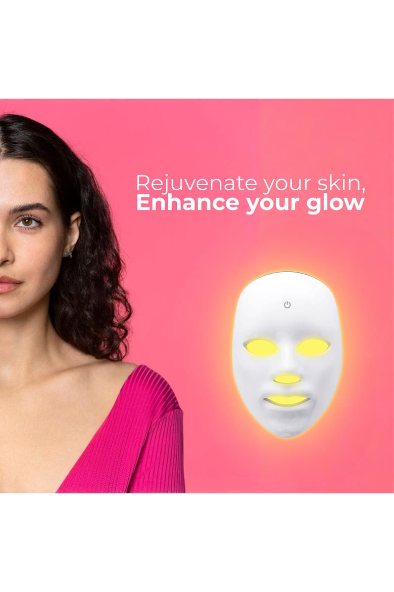 7-Color LED Face Mask for Acne & Anti-Aging, Alternate, color, White