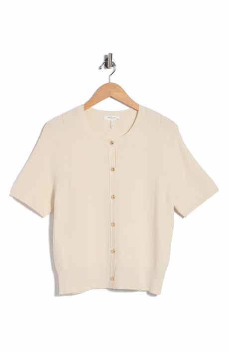 Plaza Short Sleeve Crop Cardigan
