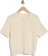 rag & bone Plaza Short Sleeve Crop Cardigan