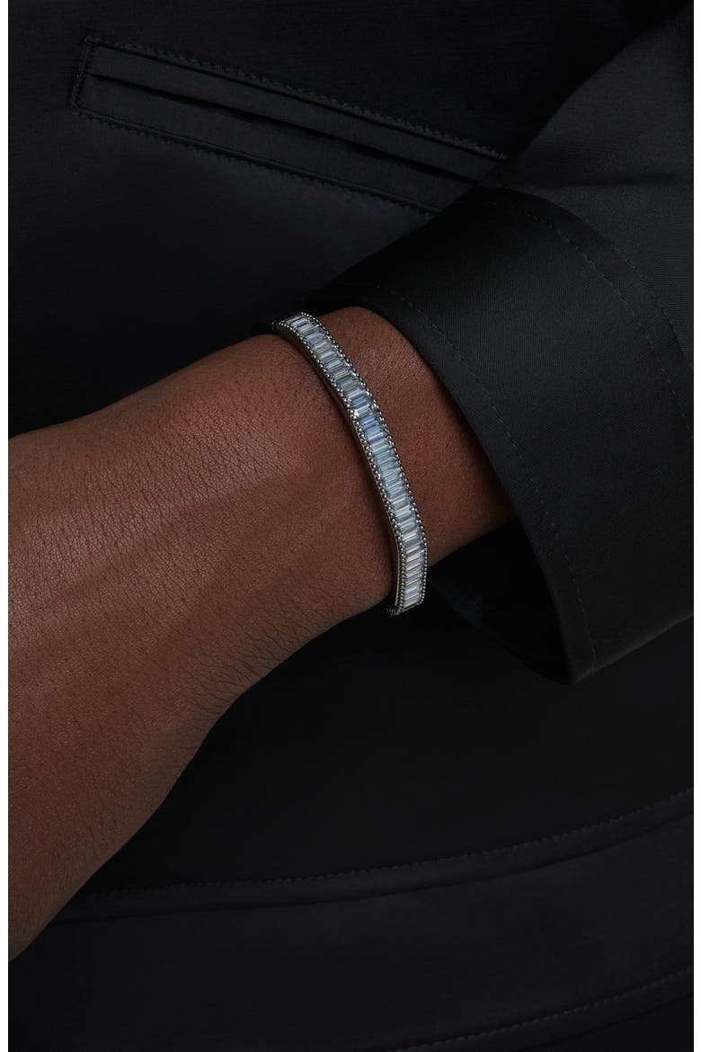 Matrix Crystal Bangle, Alternate, color, GREY