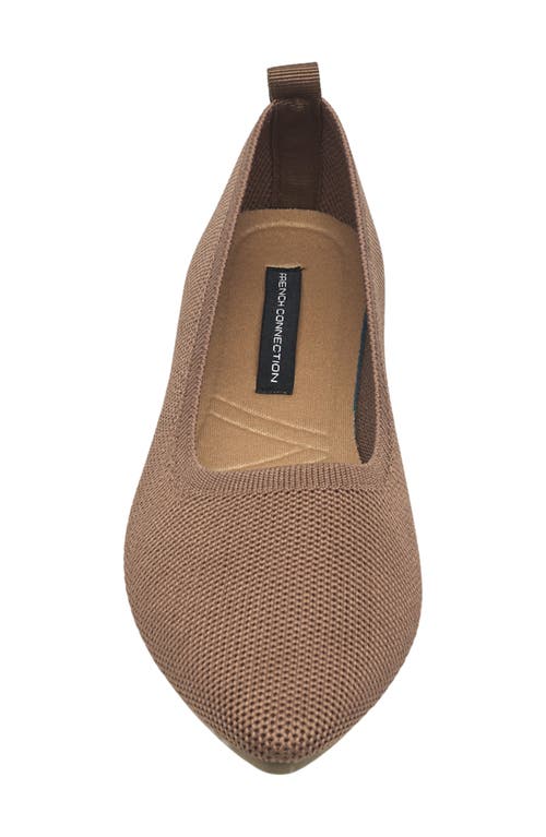 French Connection Caputo Pointed Toe Flat In Cafe