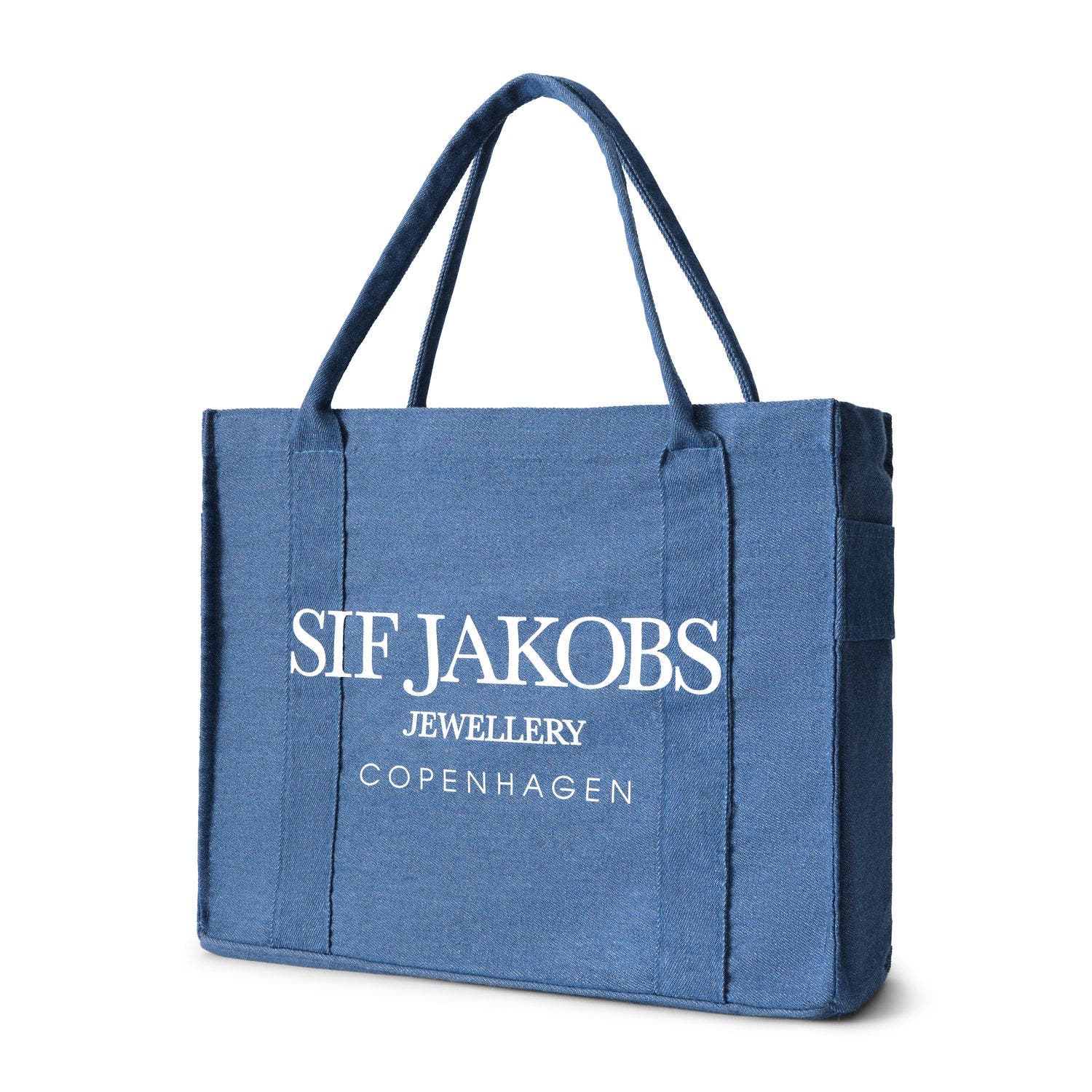 Sif Jakobs Jewellery Tote Bag Denim, Alternate, color, Denim