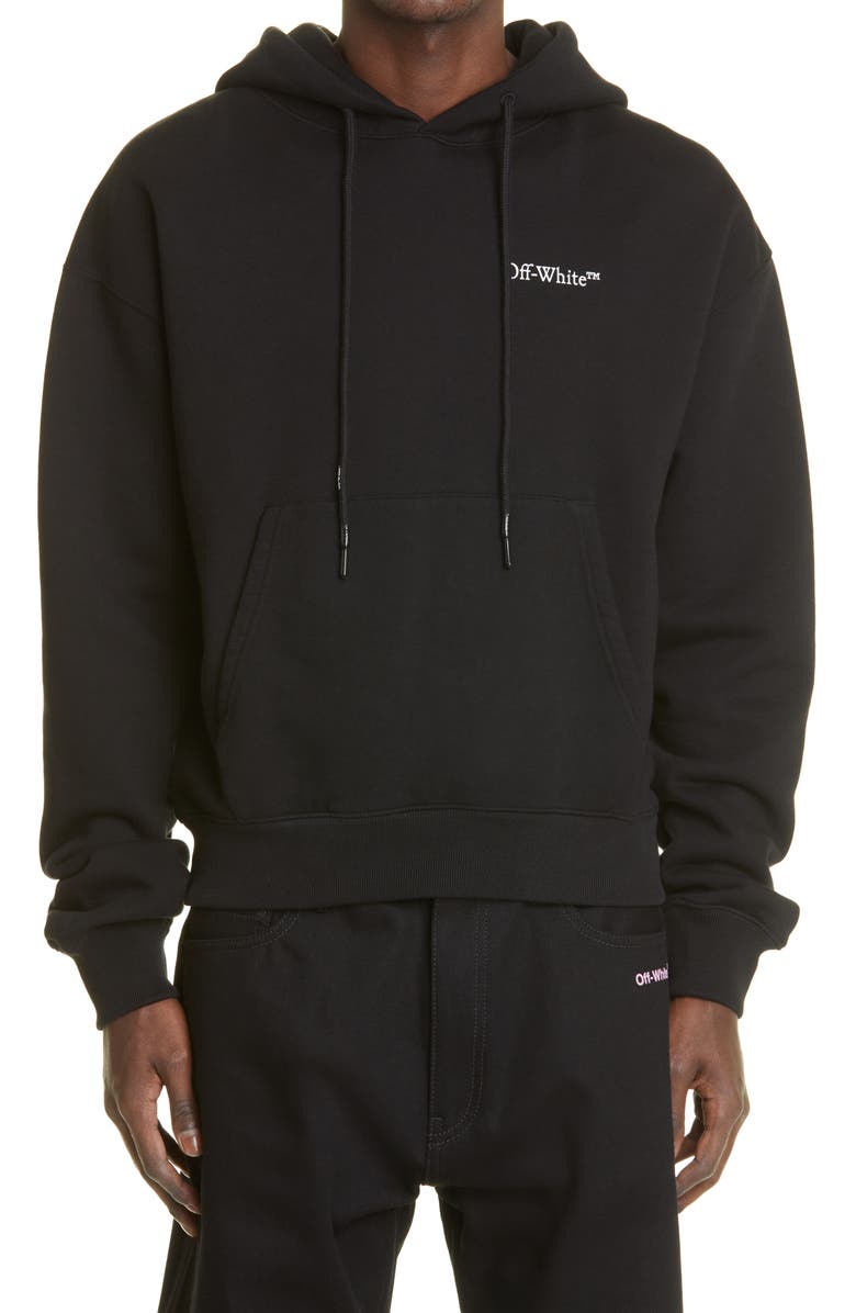 Off-White Men's Caravaggio Crowning Over Cotton Graphic Hoodie, Main, color, 