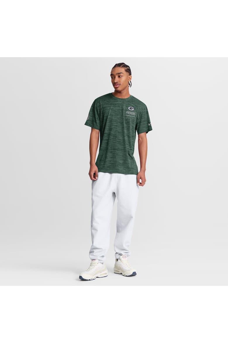 Men's Nike Green Green Bay Packers Sideline Double Covered Dri-FIT Velocity T-Shirt, Alternate, color, Green