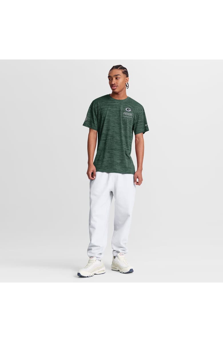 Nike Men's Nike Green Green Bay Packers Sideline Double Covered Dri-FIT Velocity T-Shirt, Alternate, color, Green