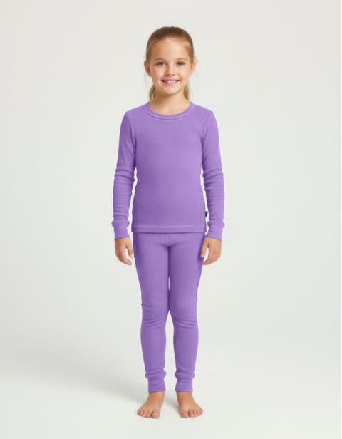 Girls Soft & Cozy Thermal Long Johns 2-Piece Set (Baby)