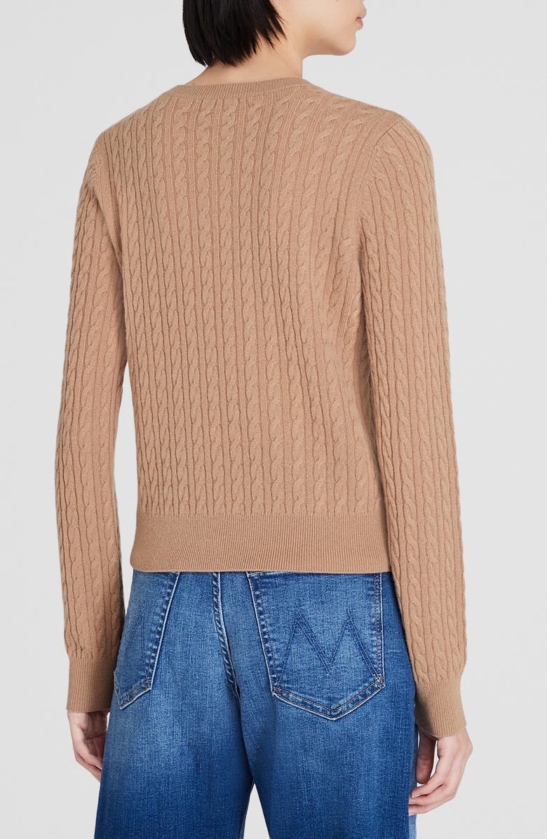 Club Monaco Cable Cashmere Crewneck Sweater, Alternate, color, 