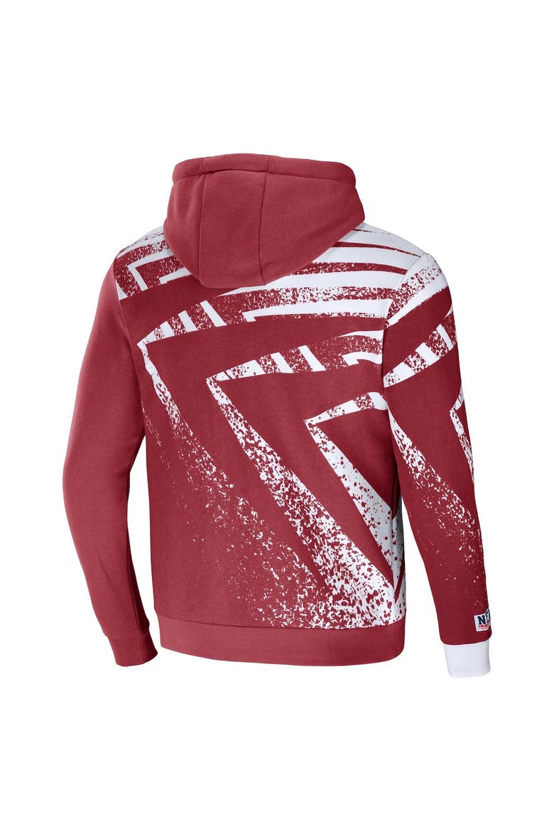 Men's NFL x Staple Cardinal Arizona Cardinals All Over Print Pullover Hoodie, Alternate, color, Cardinal