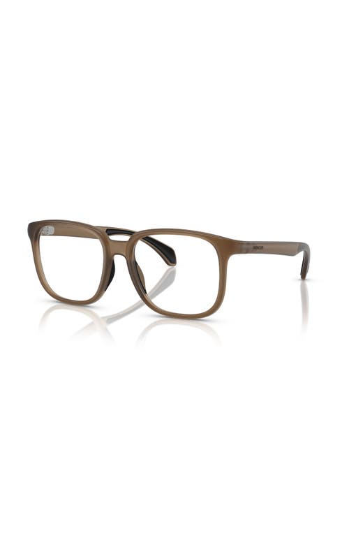 Moncler 53mm Square Optical Glasses In Brown