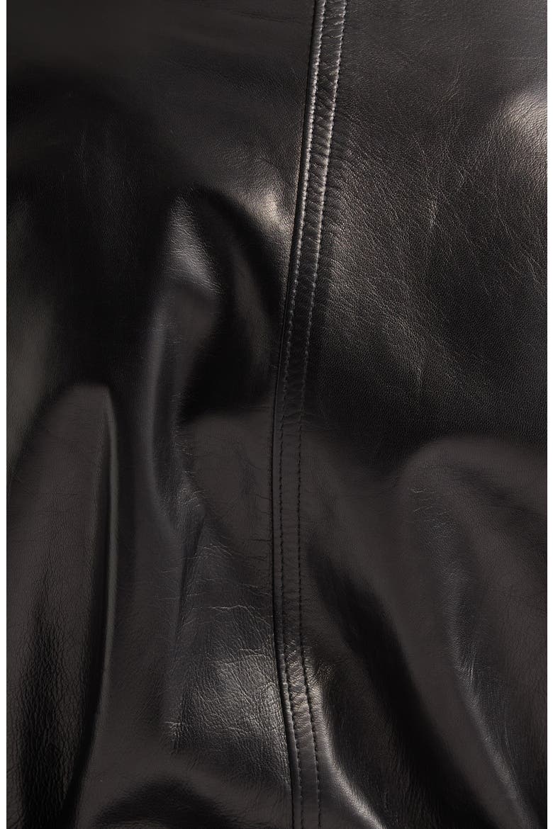 Ellis Leather Jacket, Alternate, color, BLACK