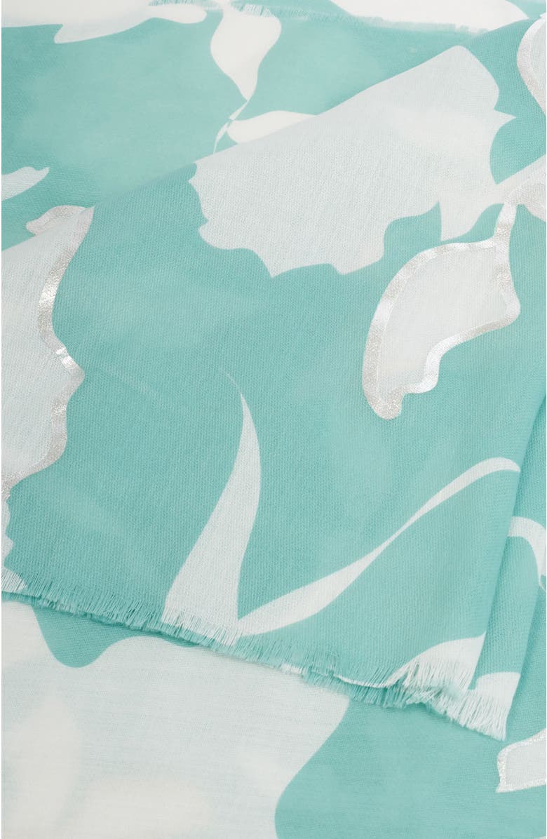 Katie Loxton Printed Foil Scarf, Alternate, color, Floral