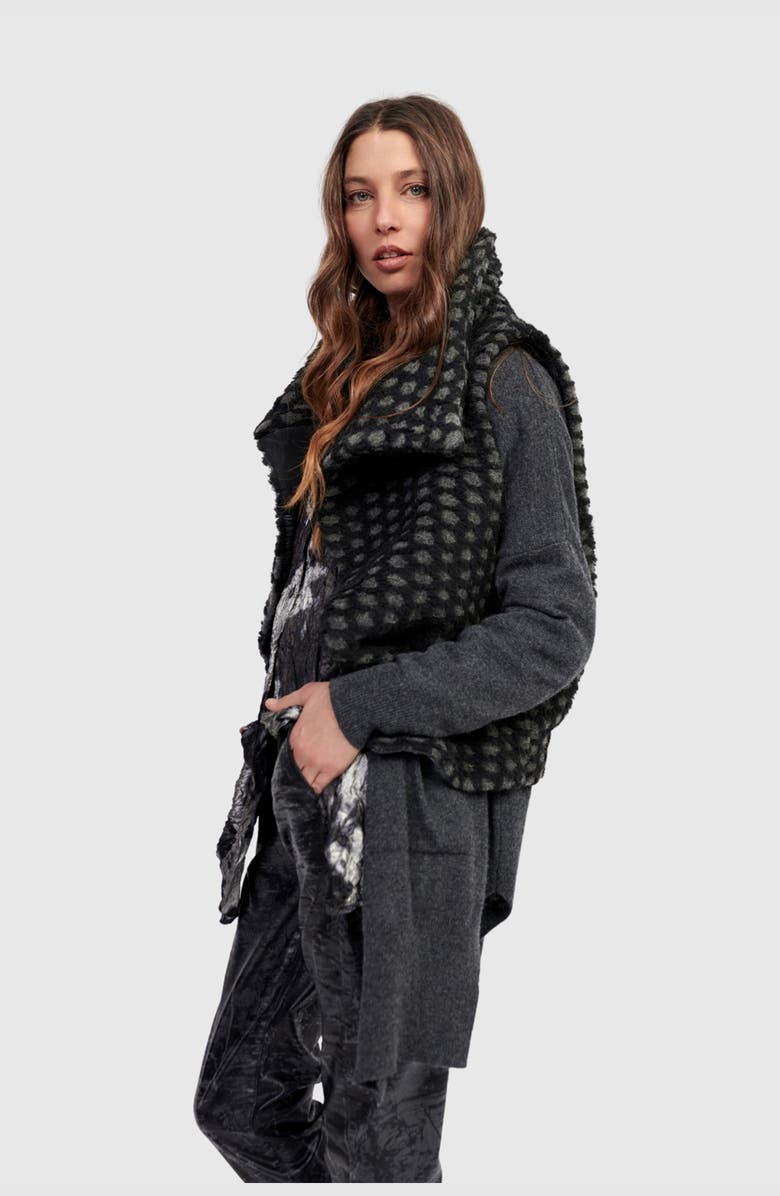 Alembika Hush Cozy Moto Vest, Alternate, color, Mix