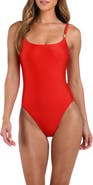 L'AGENCE Remi Shimmer One-Piece Swimsuit