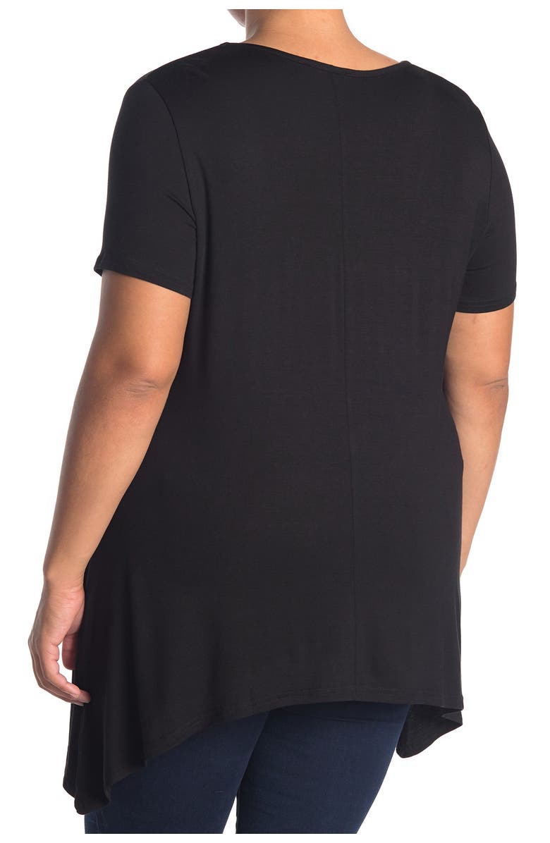 RDI Short Sleeve Shark Bite Slouch Top, Main, color, 