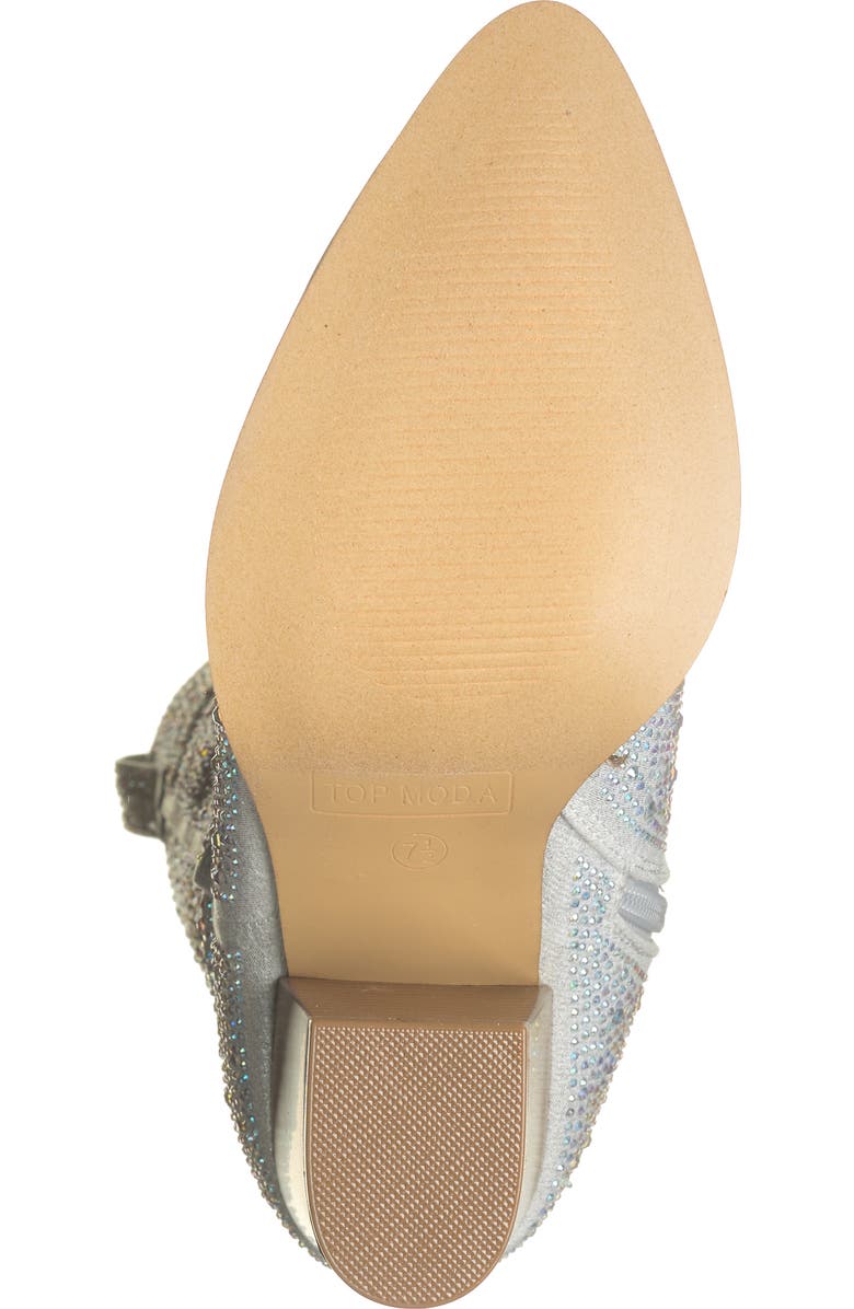 TOP GUY SHOES Imogen Embellished Western Boot, Alternate, color,