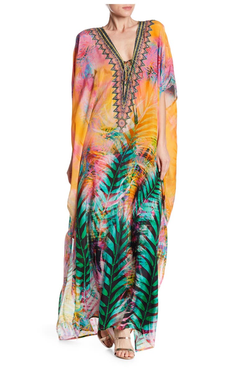 Shahida SHAHIDA PARIDES Convertible 3-Way Embellished Maxi Caftan | Nordstromrack